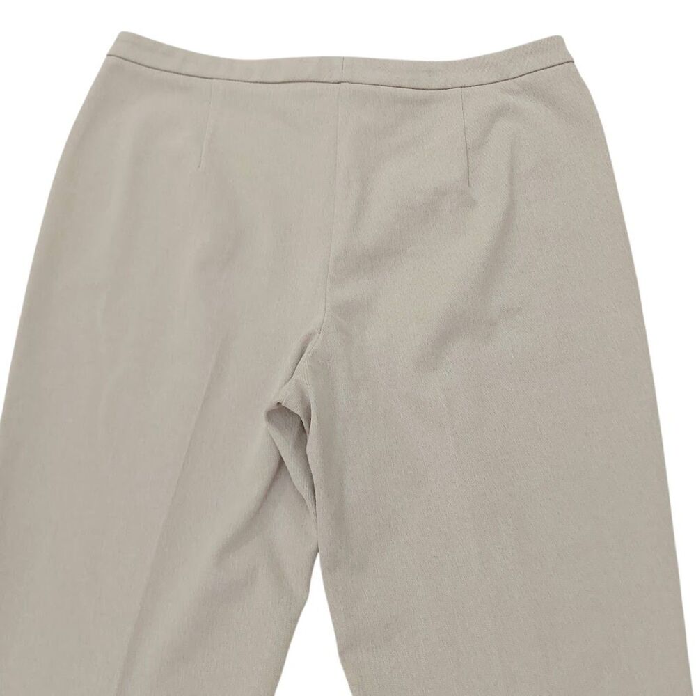 Zara Trousers Womens Large Beige High Rise Flare Leg Stretch Work Office - Picture 7 of 12